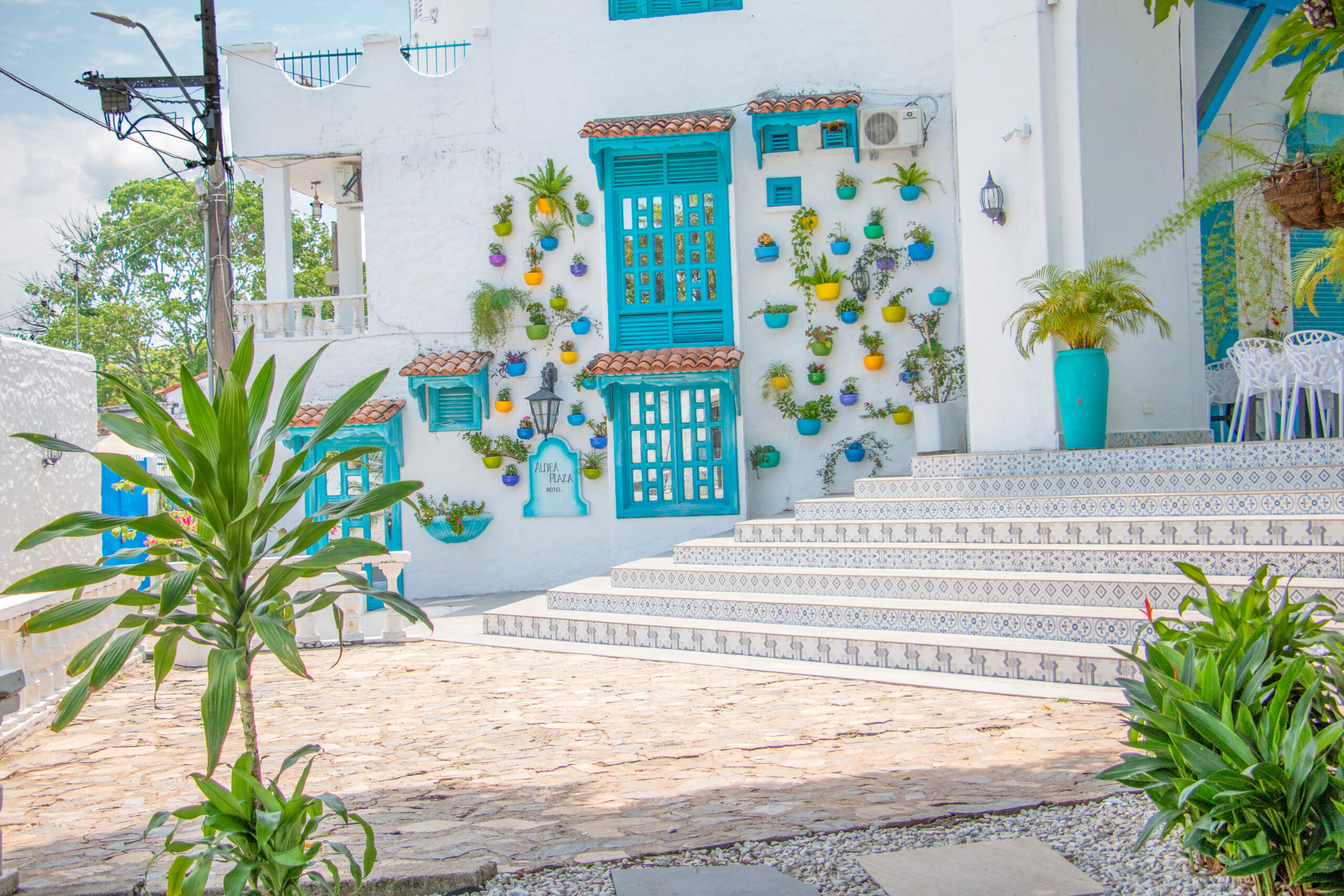Little 'Santorini' at Doradal in Colombia. A small village turned into a hotel