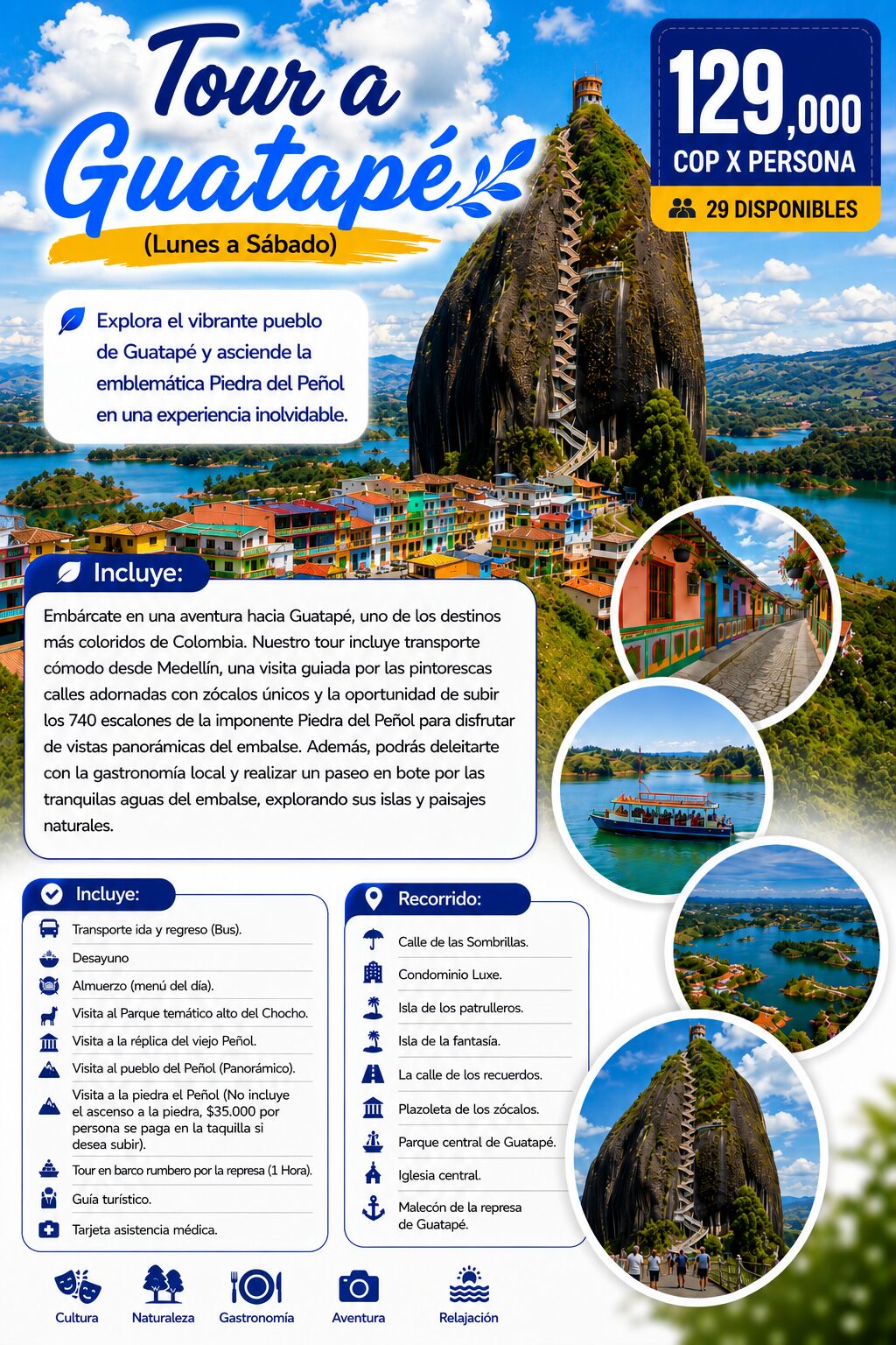 Tour a Guatapé (Lunes a Sábado)