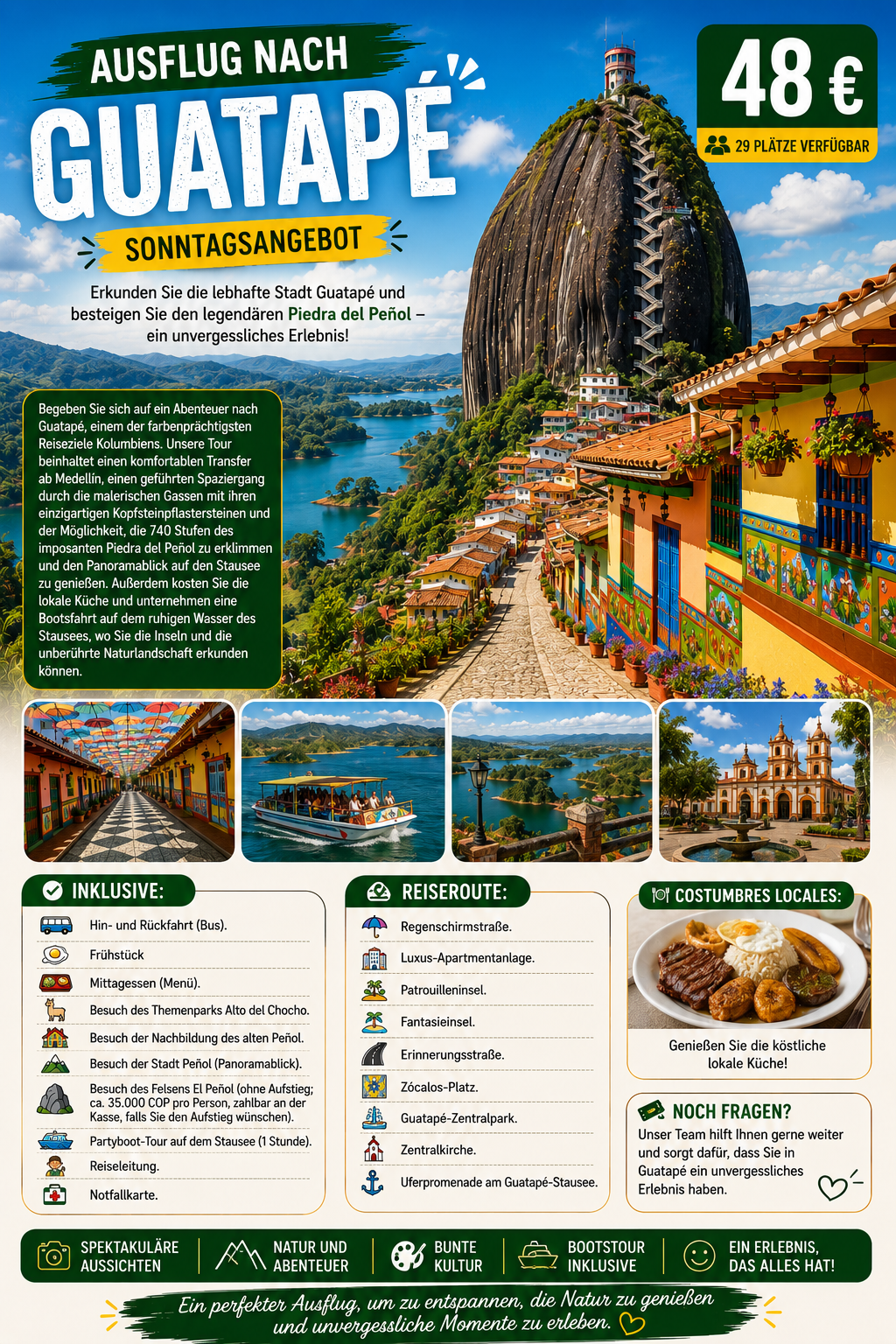 Ausflug nach Guatapé (Sonntagsangebot)